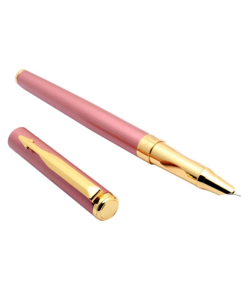 Stylish 278 Energetic Rose Gold Fountain Pen With Gold Arrow Clip Fine