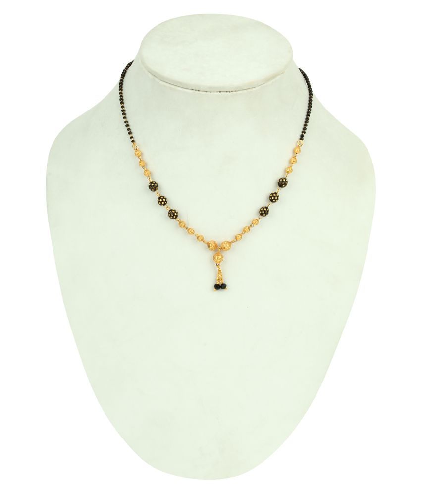Darshini Designs Daily Wear Traditional Gold Plated Mangalsutra For Women: Buy Darshini Designs 