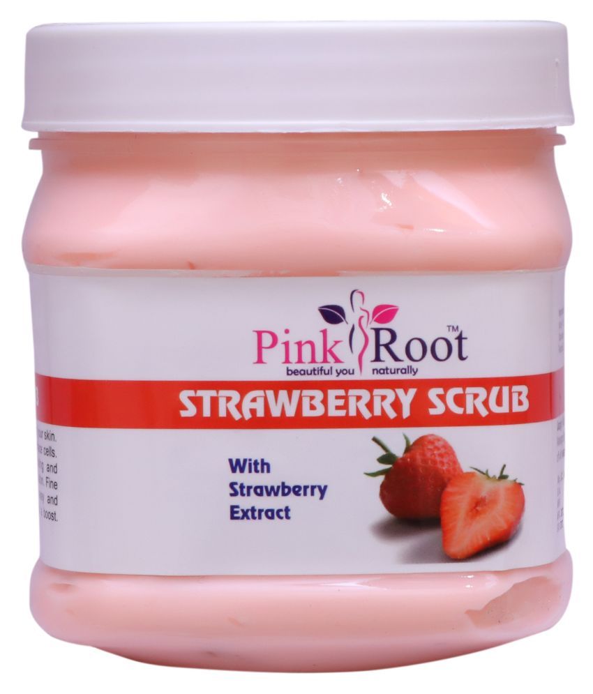 Pink Root Strawberry Scrub 500gm with Lotus Jojobawash Face Wash 100 mL