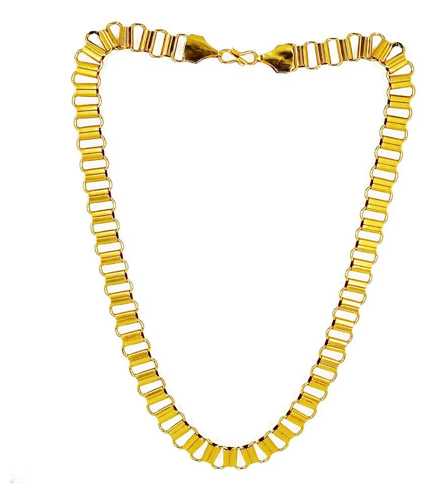     			Shankhraj Mall Gold Plated Mens Necklace Chain-10049