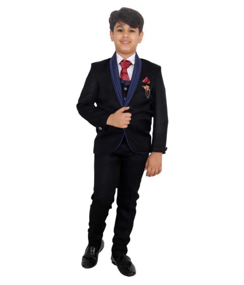     			Fourfolds Boys Polyester Suit ( Pack of 1 , Blue )