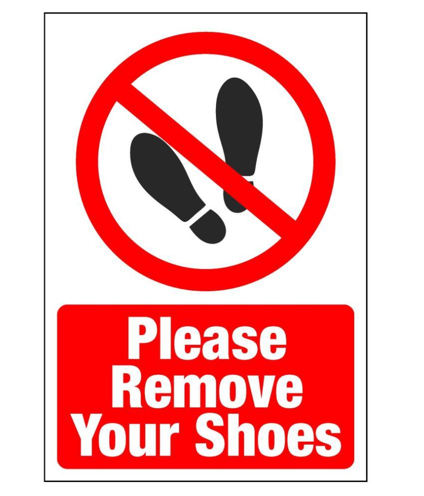 Craft Qila Sign Board Please Remove Your Shoes: Buy Craft Qila Sign ...