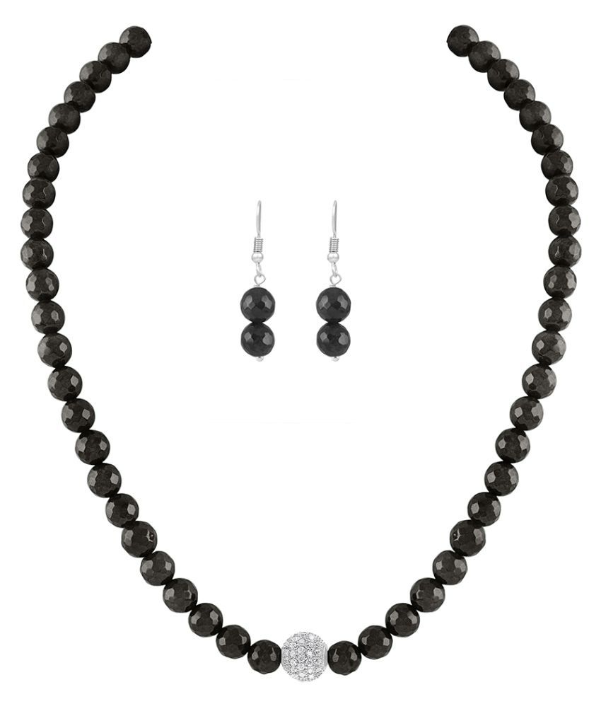     			JFL - Jewellery For Less Plastic Black Princess Contemporary/Fashion None Necklaces Set