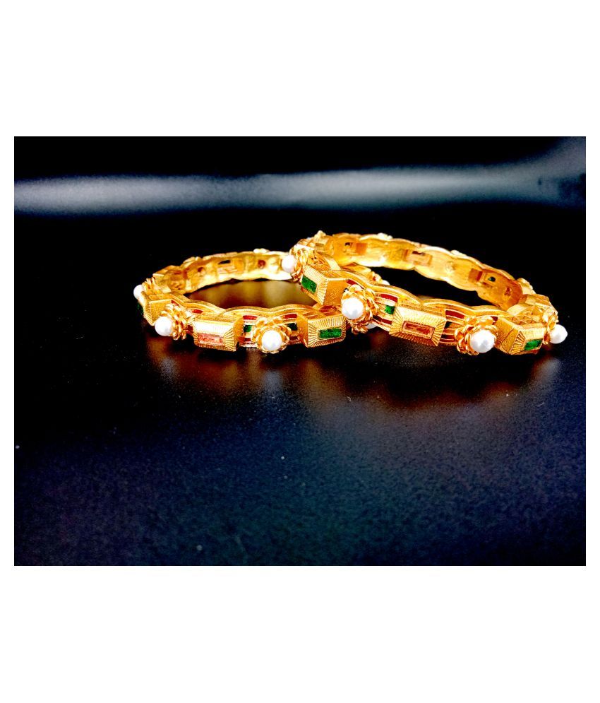     			shankhraj mall Traditional Gold Plated Designer Bangles Jewellery For Women / Girls-100347