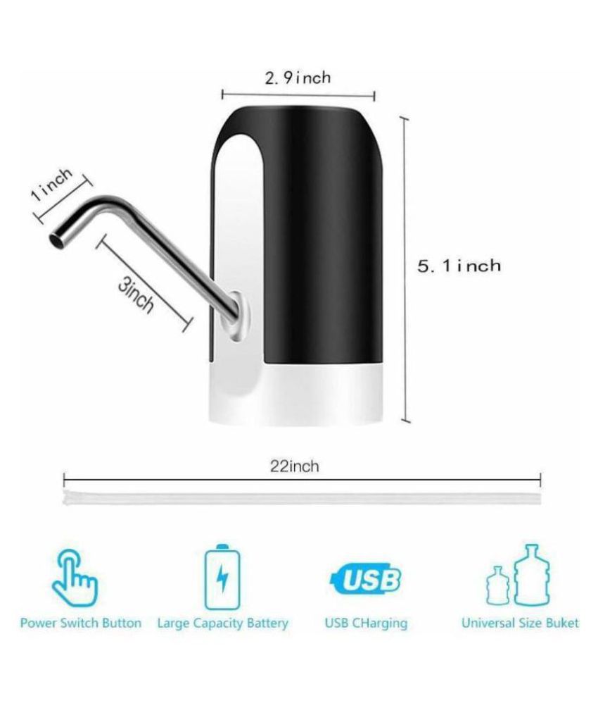     			Automatic Wireless Electric Rechargeable Drinking Water Dispenser Pump for 20 Liter Bottle Can with USB Charging Cable