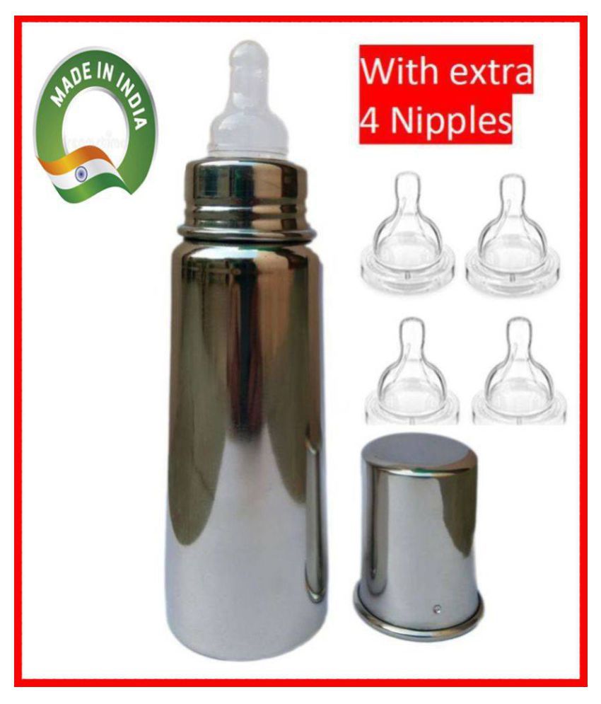     			LEROYAL - Silver 240 ml Feeding Bottle (Pack of 1)