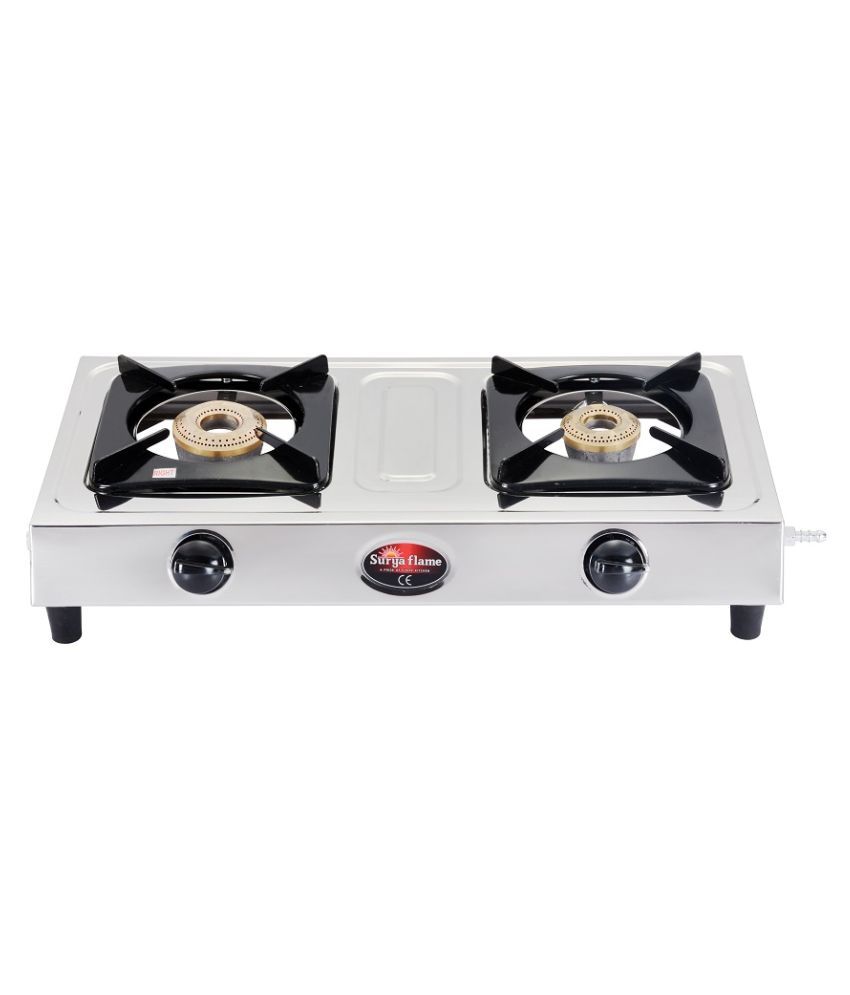 Suryaflame Basics Series (BB) 2B Stainless Steel Cook Top Gas Stove ...