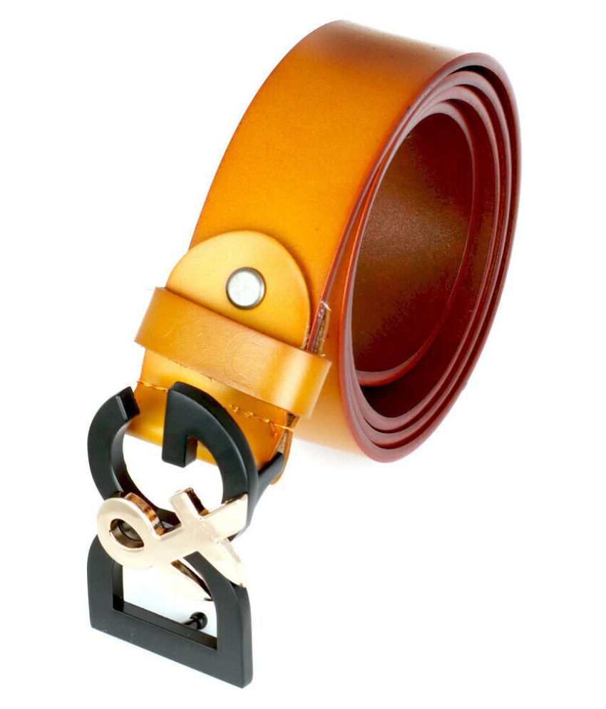 Gummi Addition Rang d & g leather belt Yellow Leather Casual Belt: Buy Online at Low Price in  India - Snapdeal