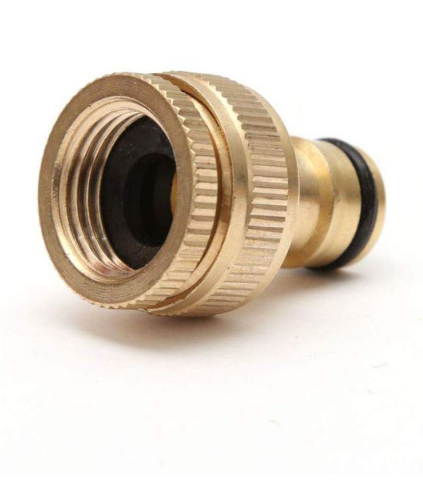 Brass Dual Universal Tap Connector For Threaded Tap 1 2 And 3 4 Inch   Brass Dual Universal Tap Connector SDL736602223 8 F072b 