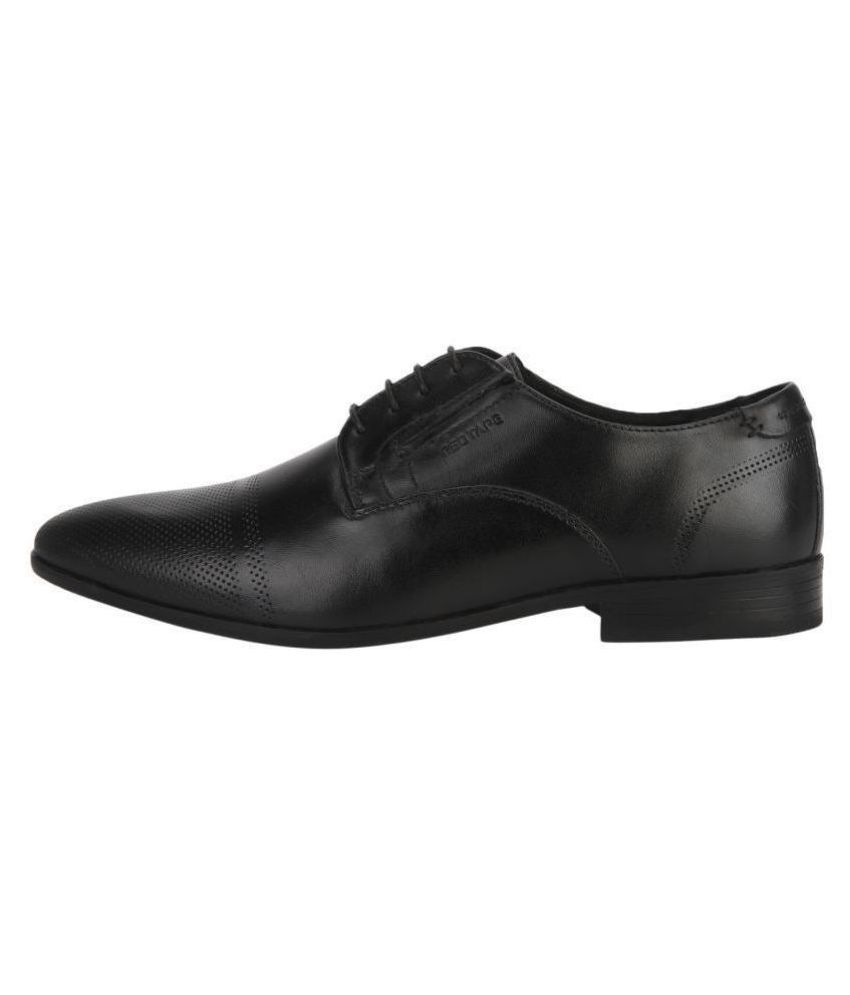 red tape black derby formal shoes