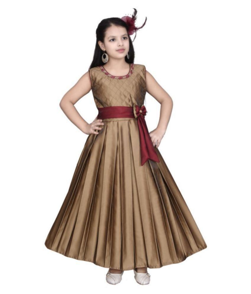 golden frock design