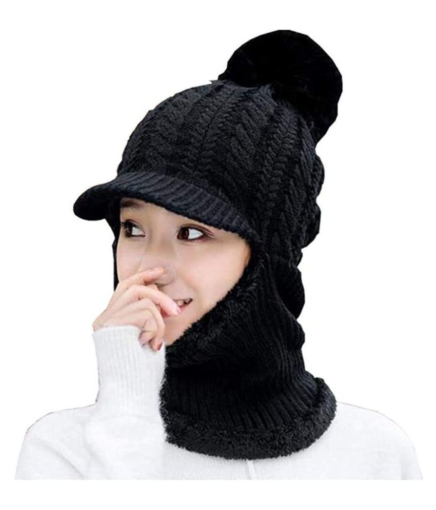 Penyan™ Full face Winter Black Hat Visor Cap
