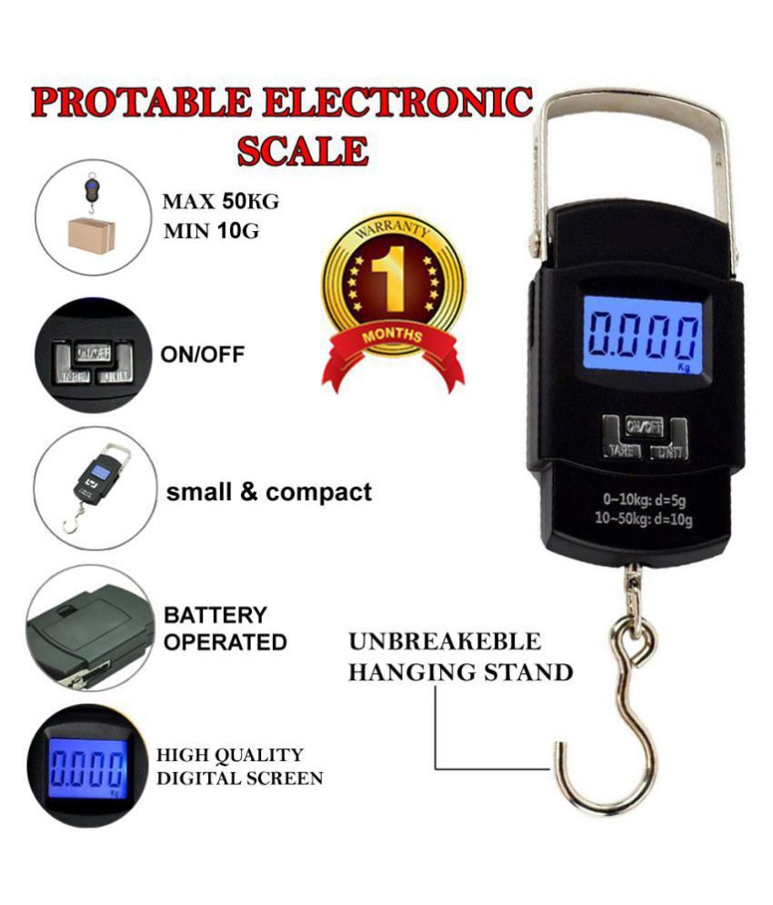 SQ 50 Kg A08 Portable Electronic Luggage Weighing Scale Digital Kitchen