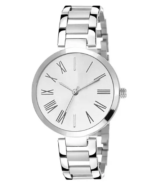 Oxidised Silver Vintage Design Watches For Girls - Silver Palace