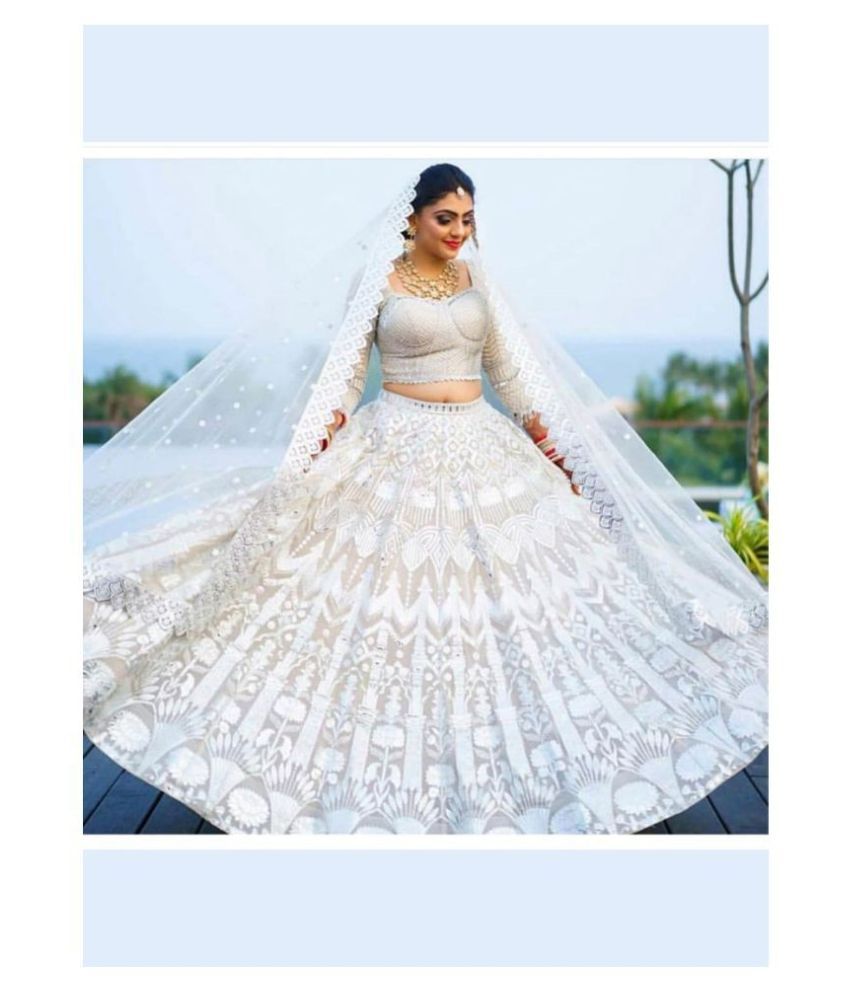 white chaniya choli