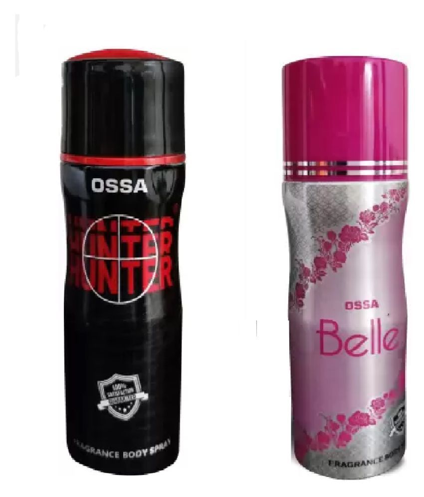     			OSSA 1 HUNTER and 1 BELLE deodorant, 200 ml each(Pack of 2)