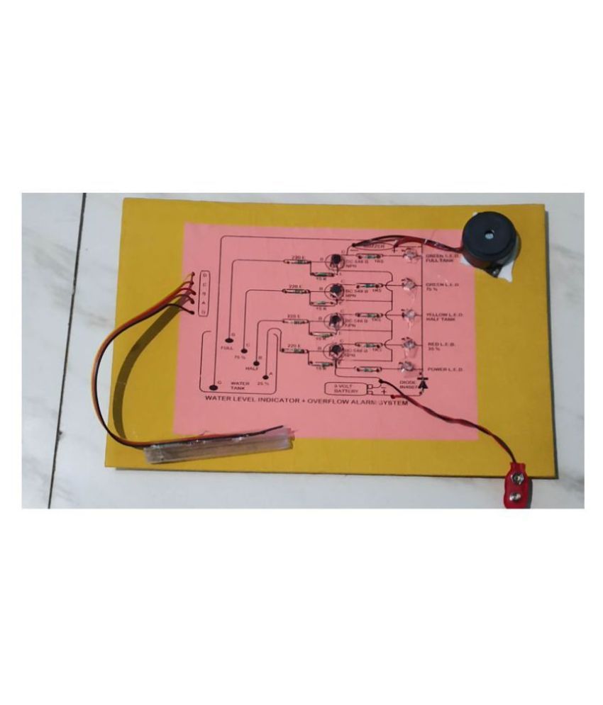 SAI ROBOTIC 4 LEVEL WATER LEVEL INDICATOR WITH OVERFLOW ALARM READY CIRCUIT WITH REPORT Buy
