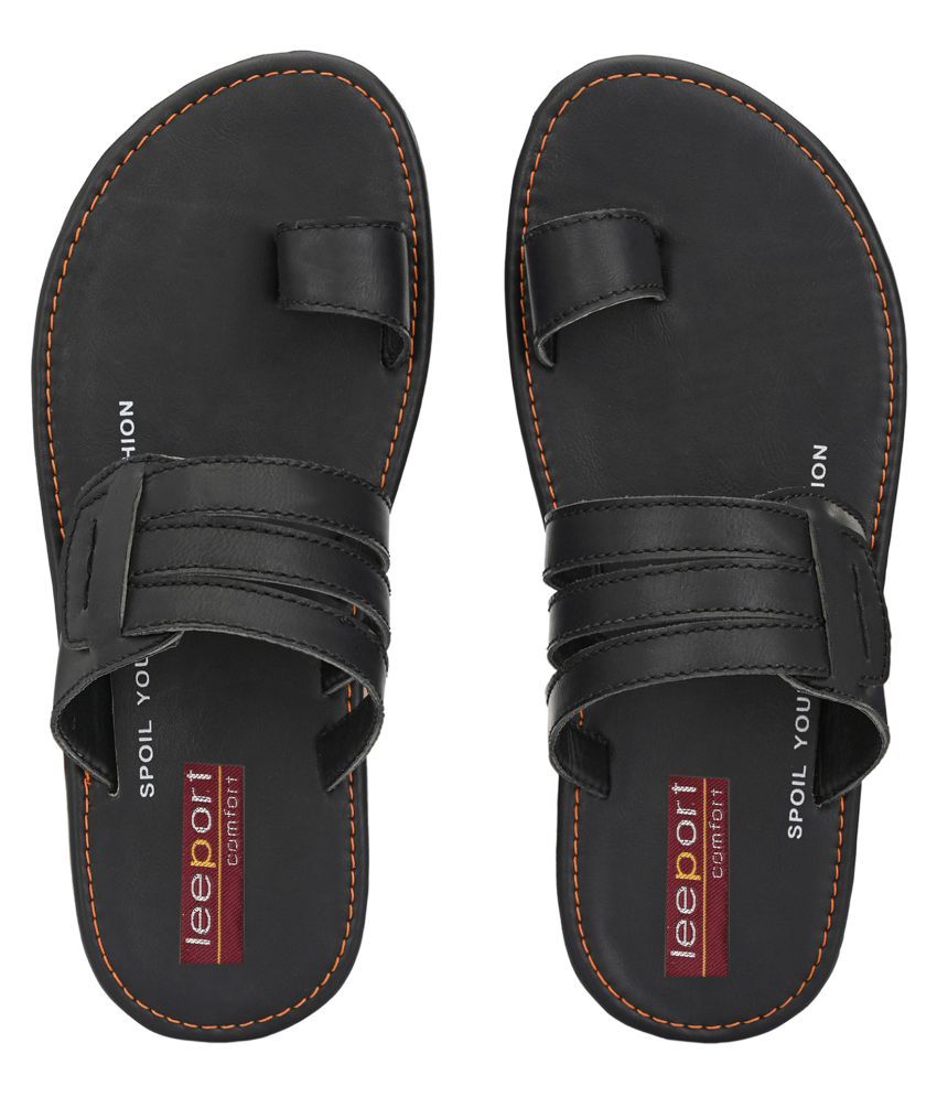     			Leeport - Black  Daily Slipper