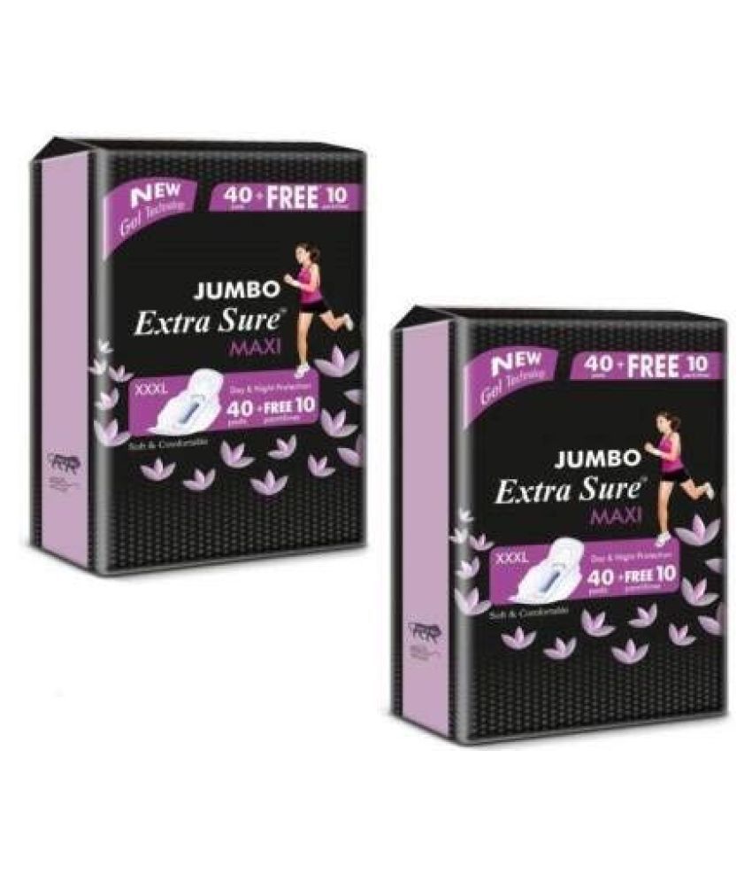 EXTRA SURE MAXI extra sure XXL 100 Sanitary Pads Pack of 2