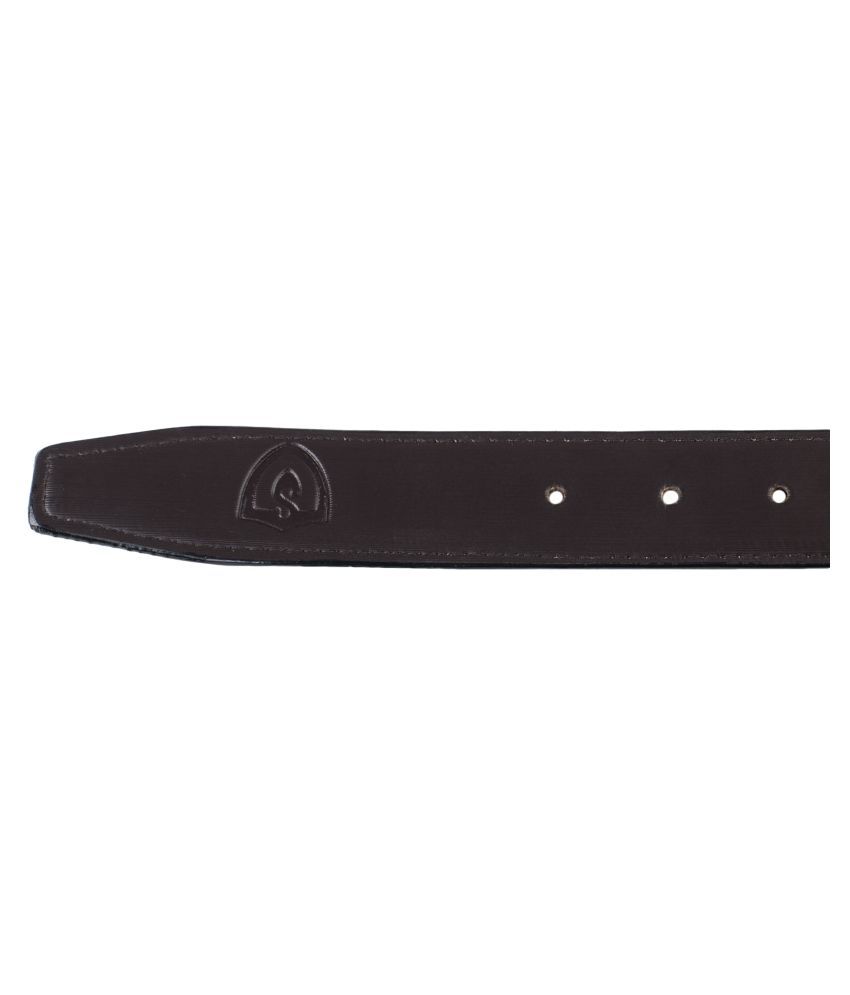     			Keviv Black Leather Formal Belt