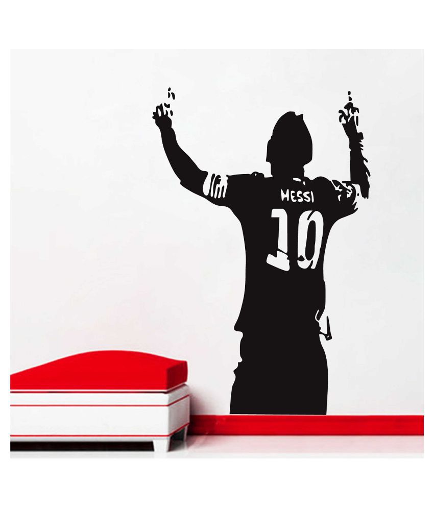     			Wallzone Messi 10 Sticker ( 60 x 90 cms )