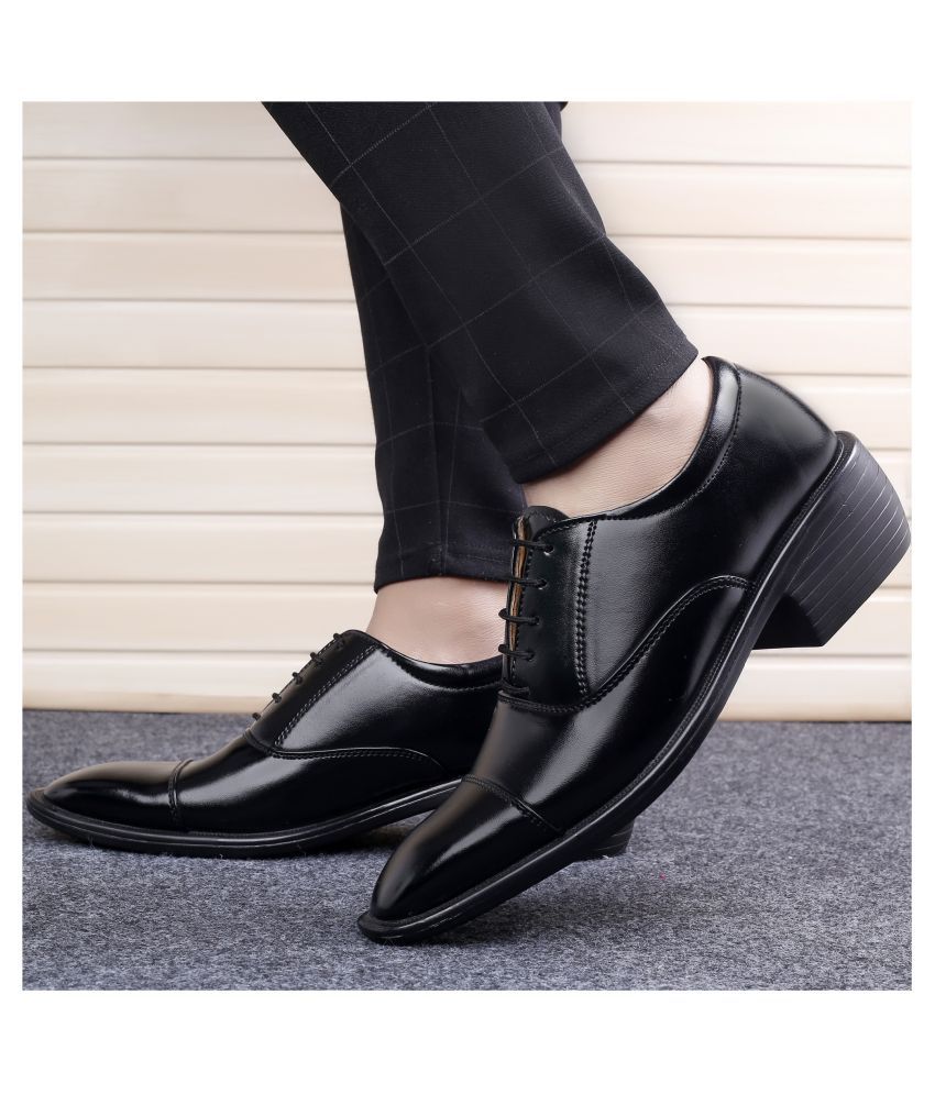     			BXXY Derby Artificial Leather Black Formal Shoes