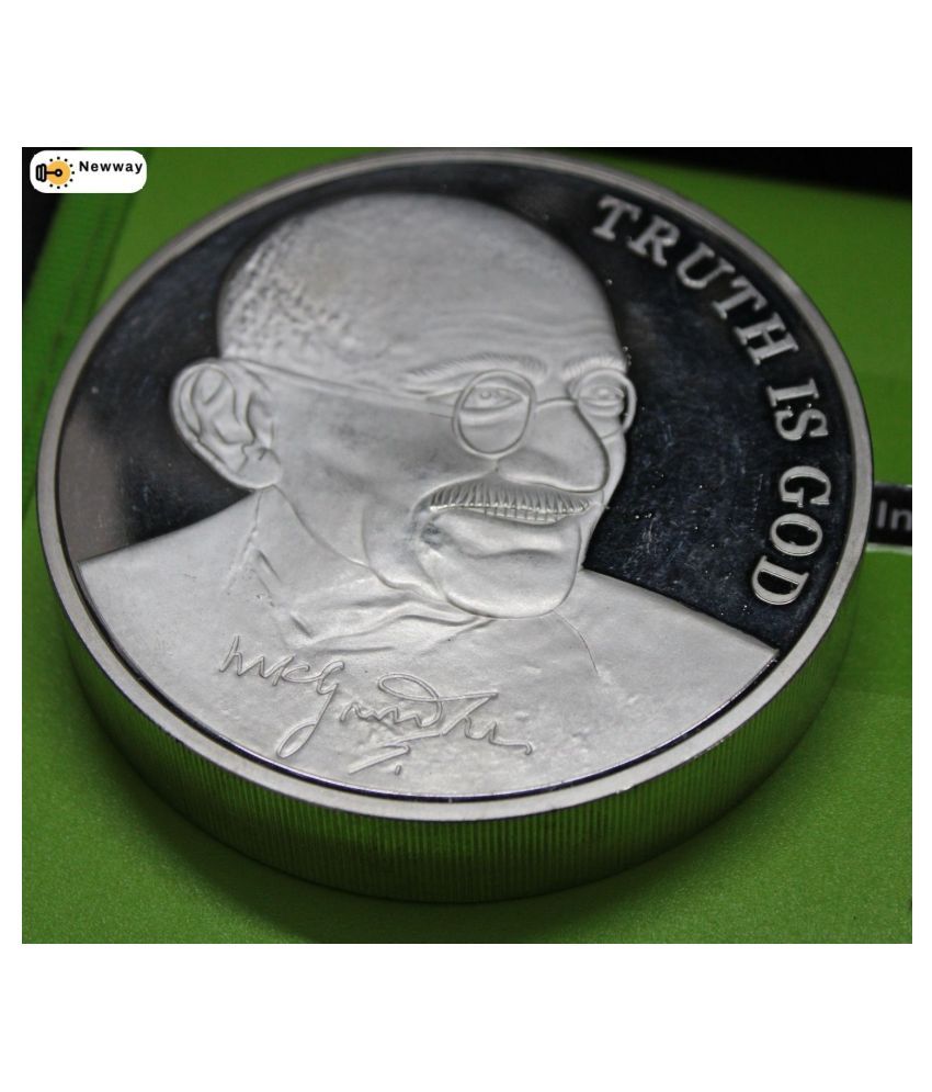     			(1KG) Big Coin -- 5000 Liras 2005 - Mahatma Gandhi 2005 (Truth is God) {Signed by Mahatma Gandhi} Fantasy Issue Knights of Malta '' SOVRANO OSPEDALIERO ORDINE DI MALTA '' Extremely Rare Commemorative Coin