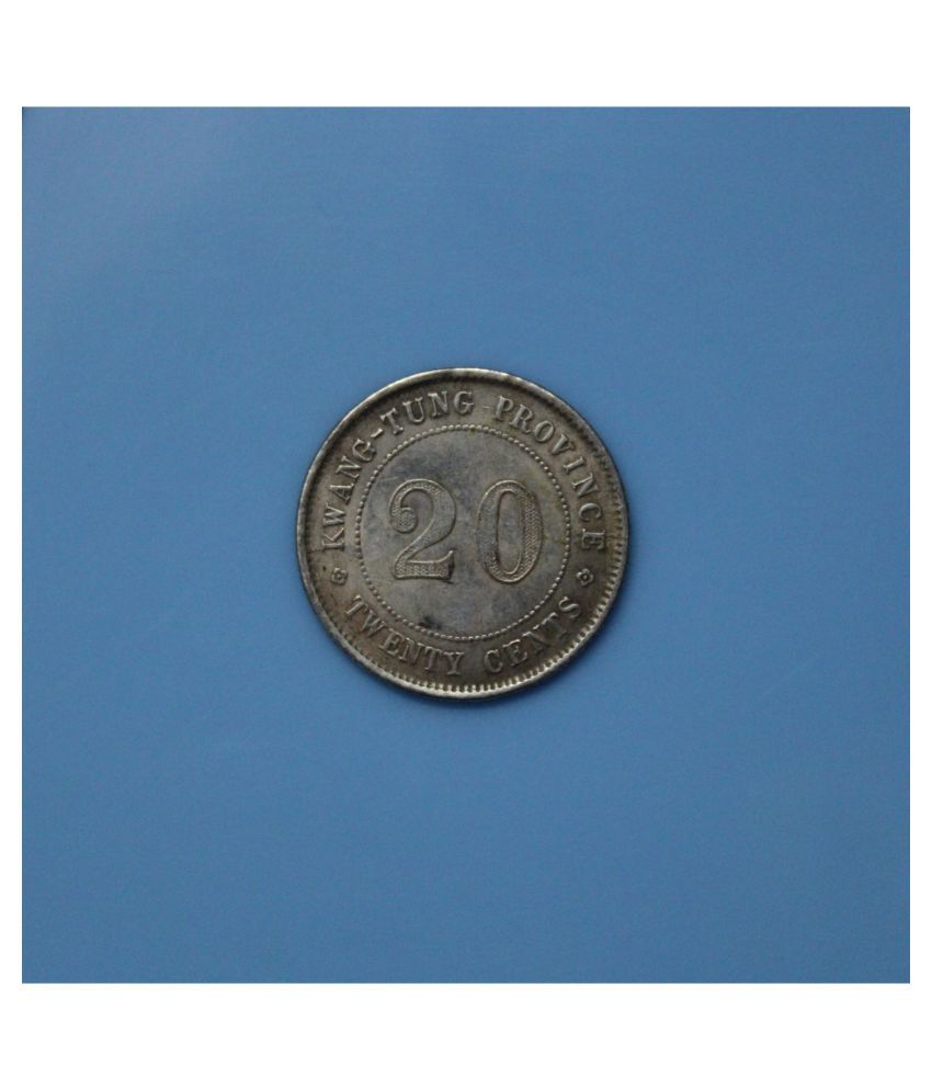     			2 Jiao / 20 Cents 1912 - Year 10 of the Republic of China Made in Guangdong Province Very Rare Coin