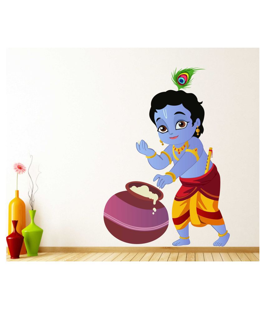 Wallzone Baby Krishna Sticker ( 70 x 75 cms ) - Buy Wallzone Baby Krishna  Sticker ( 70 x 75 cms ) Online at Best Prices in India on Snapdeal