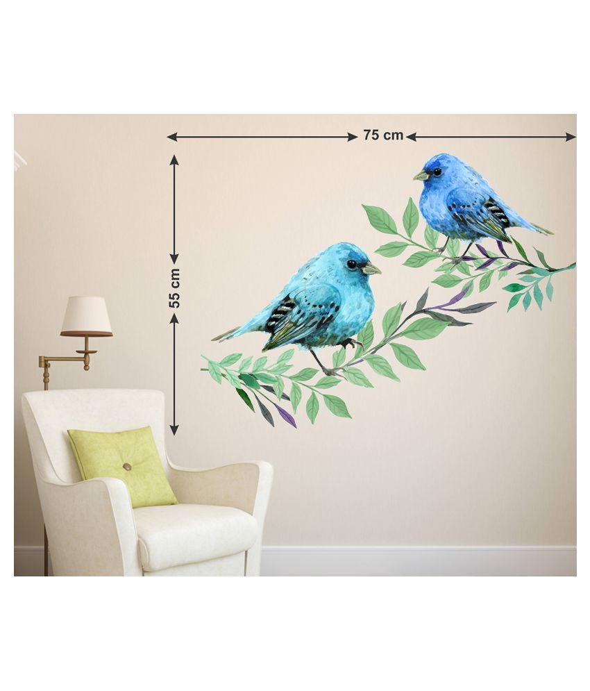     			Wallzone Birds Sticker ( 70 x 75 cms )