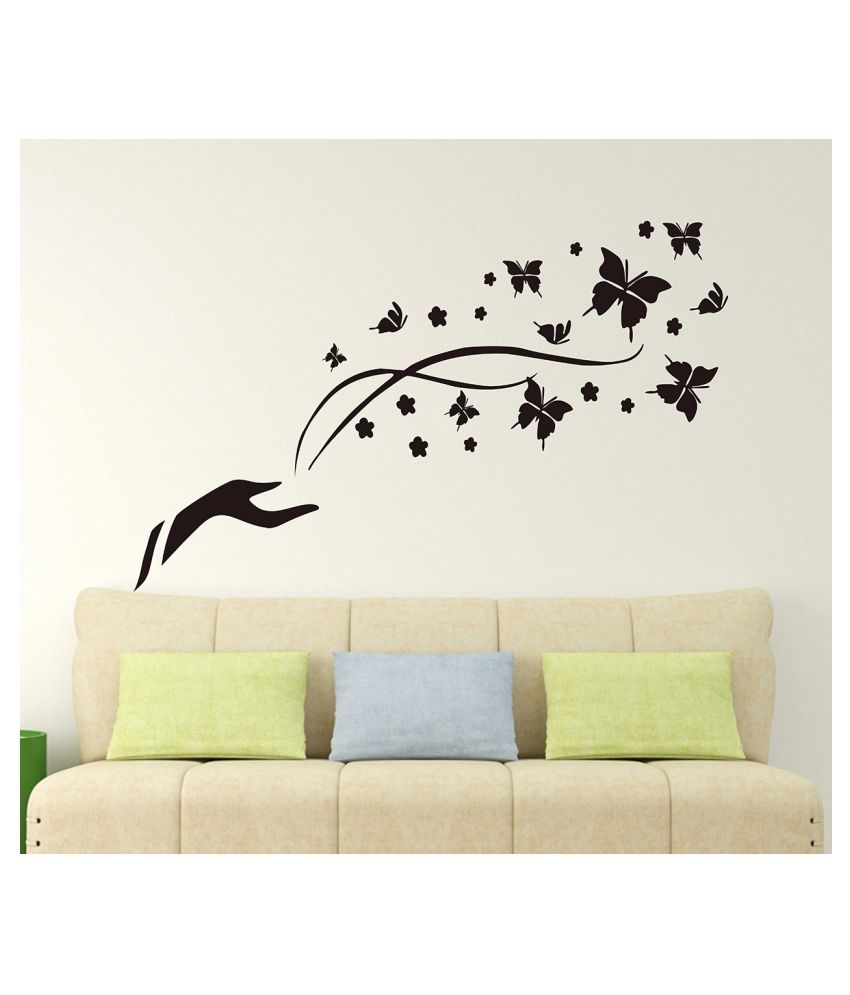     			Wallzone Butterflies Sticker ( 70 x 75 cms )