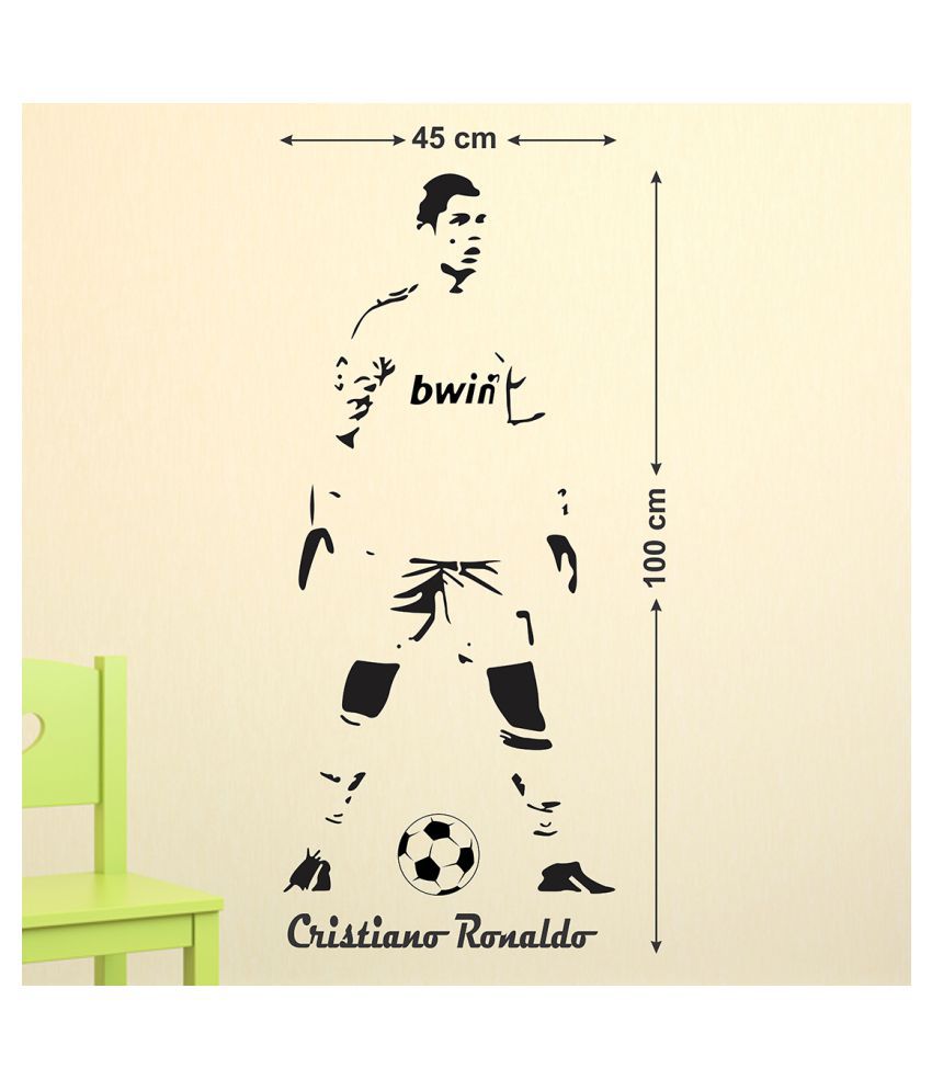     			Wallzone Cristiano Ronaldo Sticker ( 70 x 75 cms )