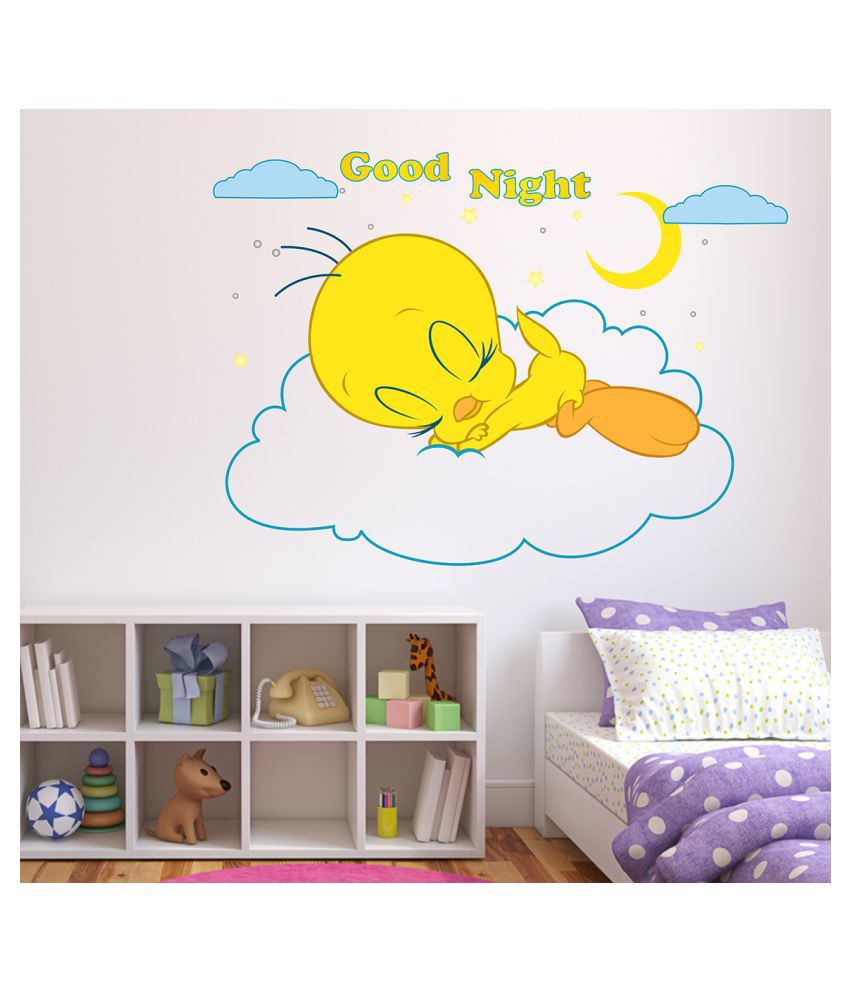     			Wallzone Good Night Sticker ( 70 x 75 cms )