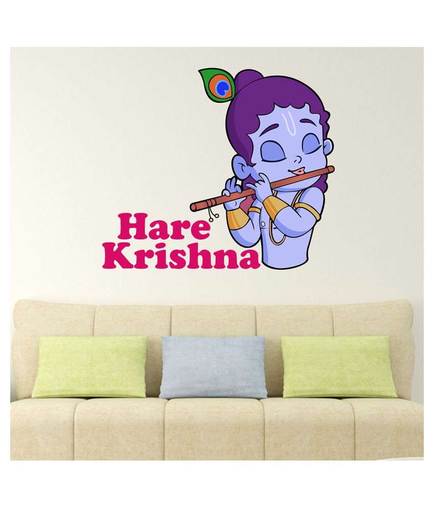     			Wallzone Hare Krishna Sticker ( 70 x 75 cms )