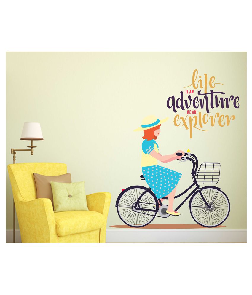     			Wallzone Life is an Adventure Sticker ( 70 x 75 cms )