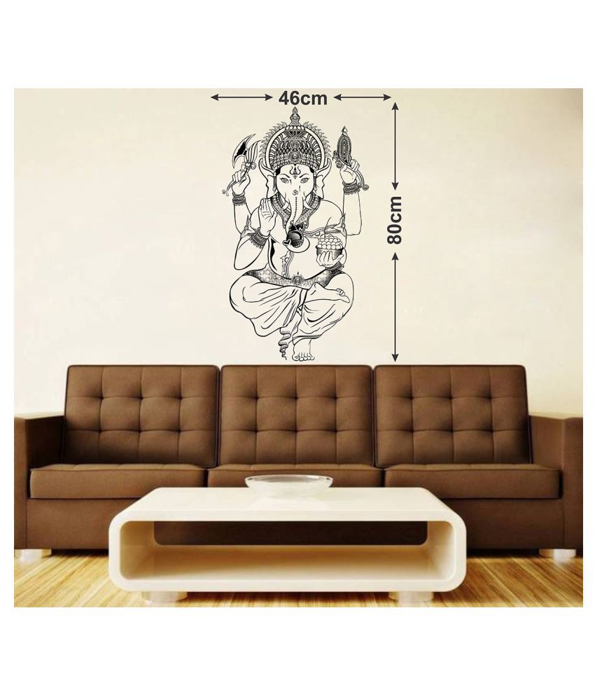     			Wallzone Lord Ganesha Sticker ( 70 x 75 cms )