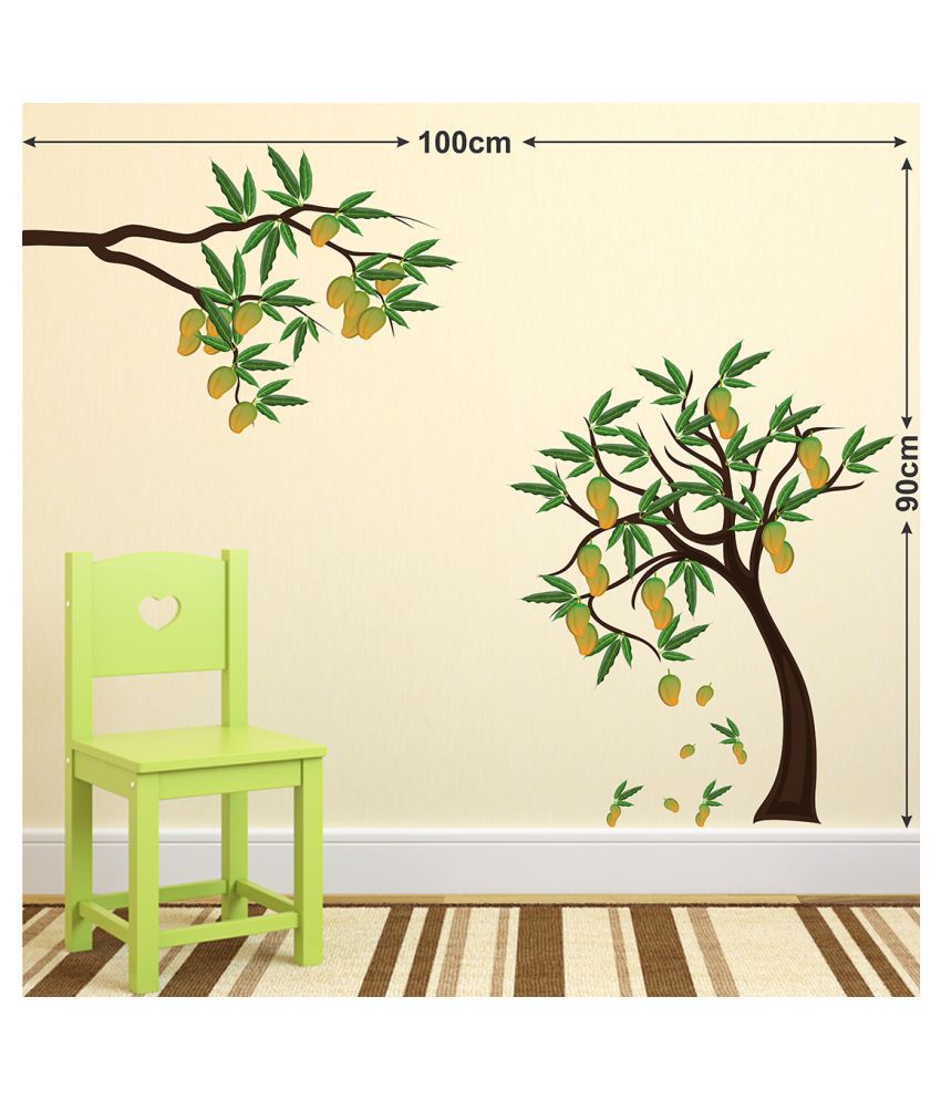     			Wallzone Mango Tree Sticker ( 70 x 75 cms )