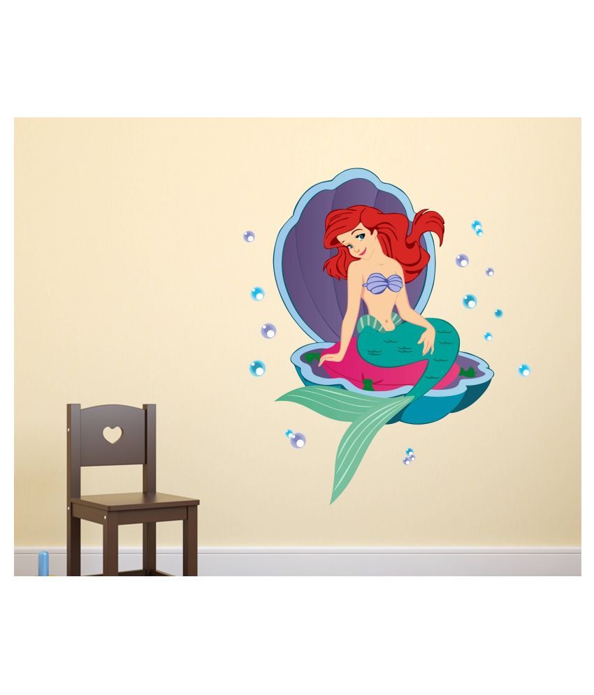     			Wallzone Mermaid Sticker ( 70 x 75 cms )