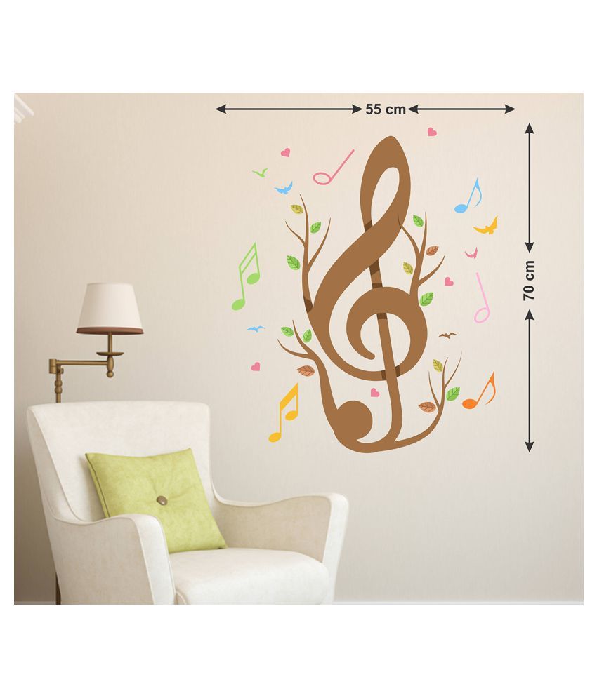     			Wallzone Music Sticker ( 70 x 75 cms )