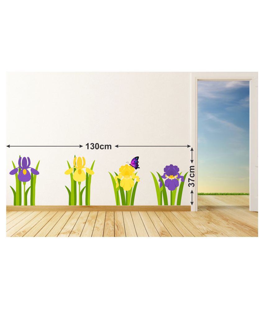     			Wallzone Plants Sticker ( 70 x 75 cms )