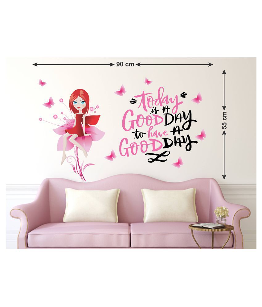     			Wallzone Today is a Good Day Sticker ( 70 x 75 cms )