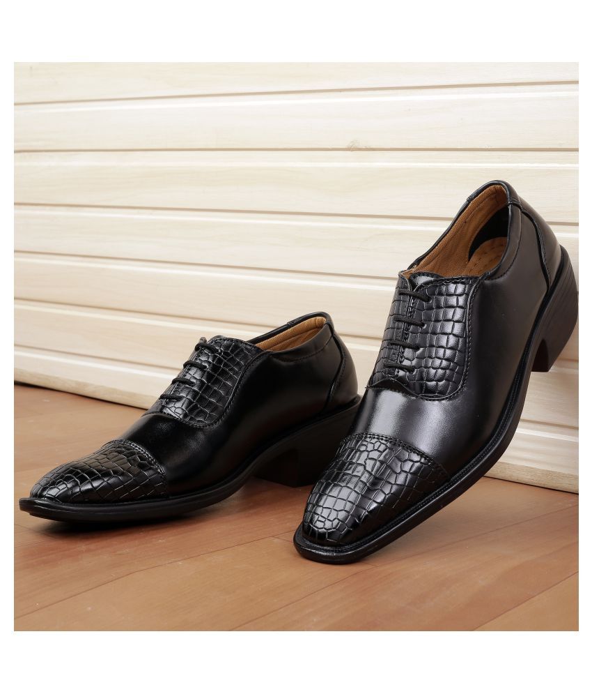     			YUVRATO BAXI Derby Artificial Leather Black Formal Shoes