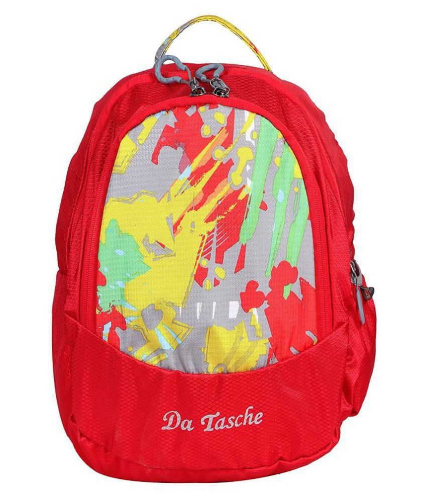 Da Tasche Red 18 Ltrs School Bag for Boys & Girls