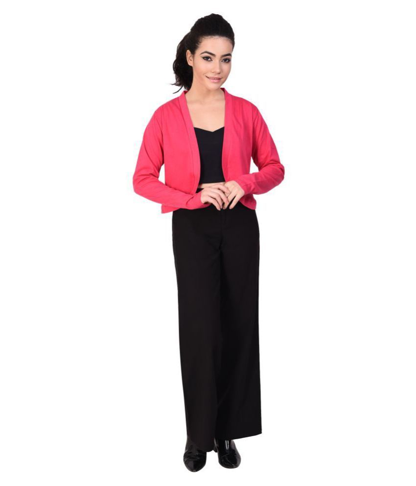     			Affair Cotton Shrugs - Pink