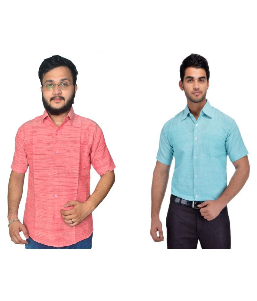     			DESHBANDHU DBK 100 Percent Cotton Multi Shirt