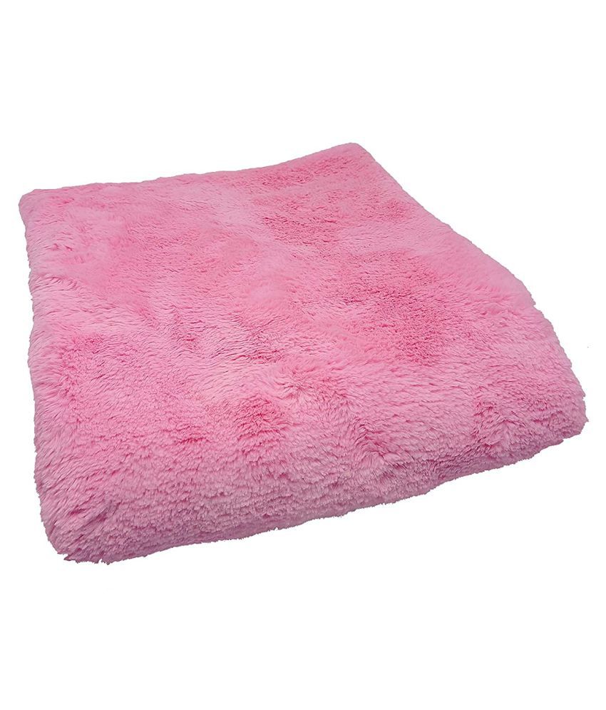     			PRANSUNITA Super Soft Rabbit Carpet Fur Cloth, Size 38" x 32", Hair Length 10 mm, Used for Dresses, Home Furnishing, Soft Toys Making, and Jackets Etc, Colour – Pink