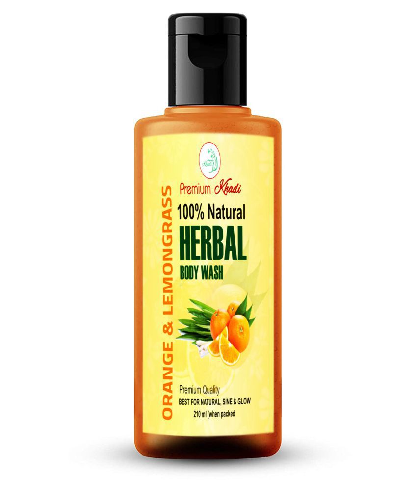     			Premium Khadi Orange & Lemongrass Body Wash 210 mL