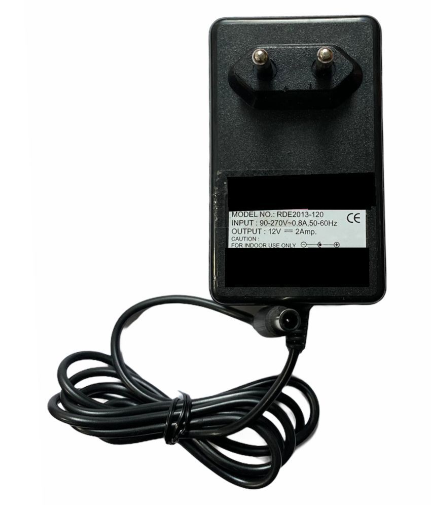     			Upix 12V 2A (with Centre Pin) DC Power Adapter for LCD, Monitor, Electronic & IT Gadgets (Please Match Specifications & Pin Size Before Ordering)