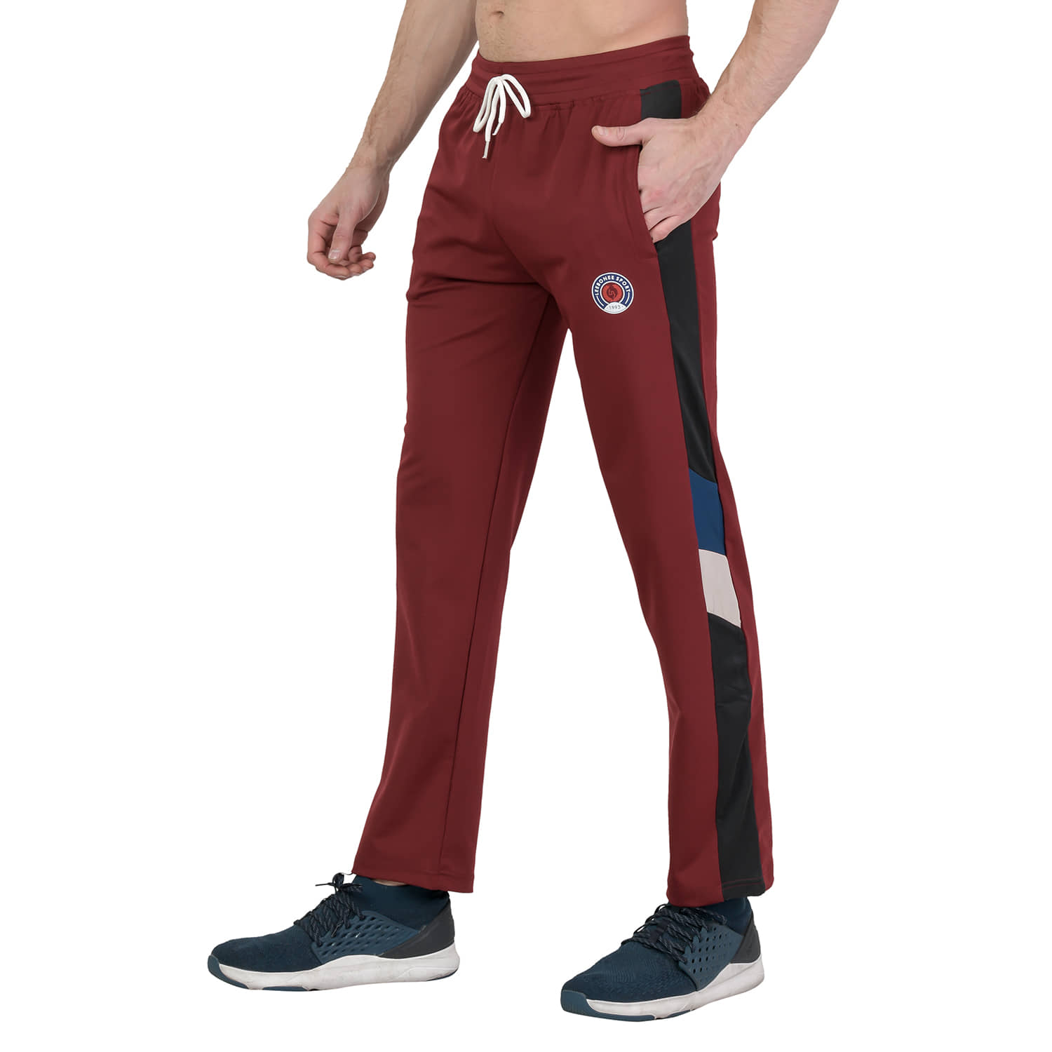 LEEBONEE Maroon Polyester Lycra 