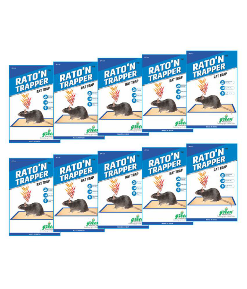 Green Revolution Rat/Mouse Glue Trap Pack of 10